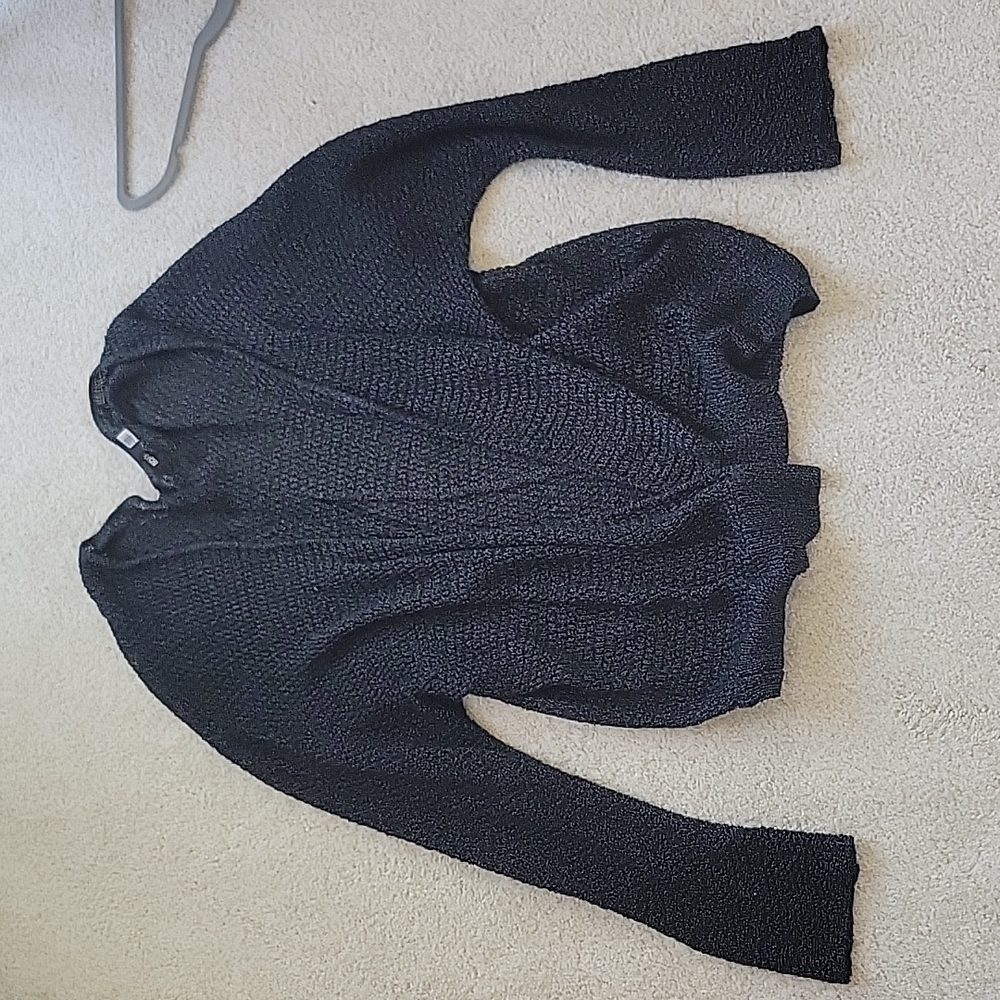 BDG Slouchy Cardigan Heather Black M